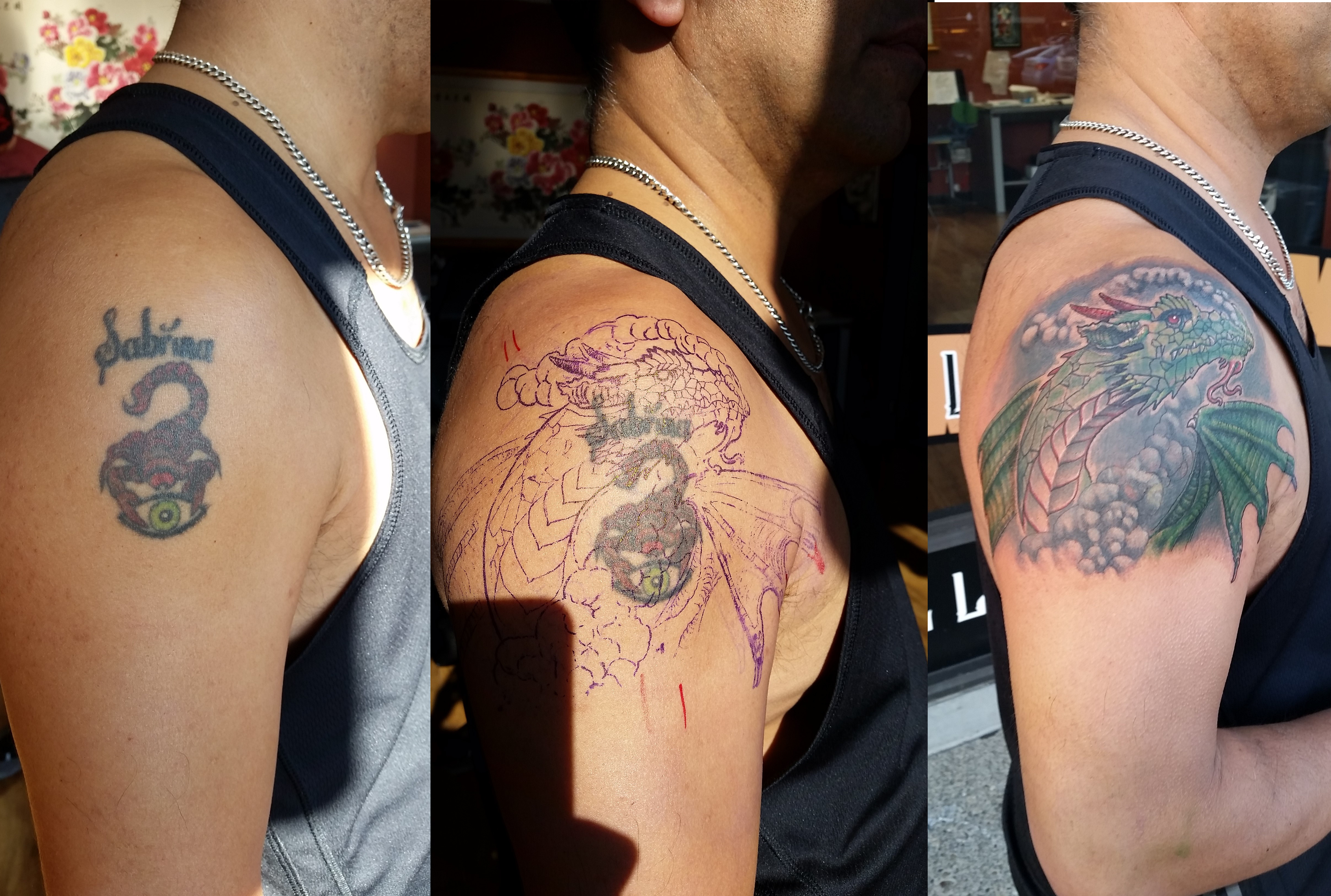 Tattoo tribal up dragon cover 60 Tribal