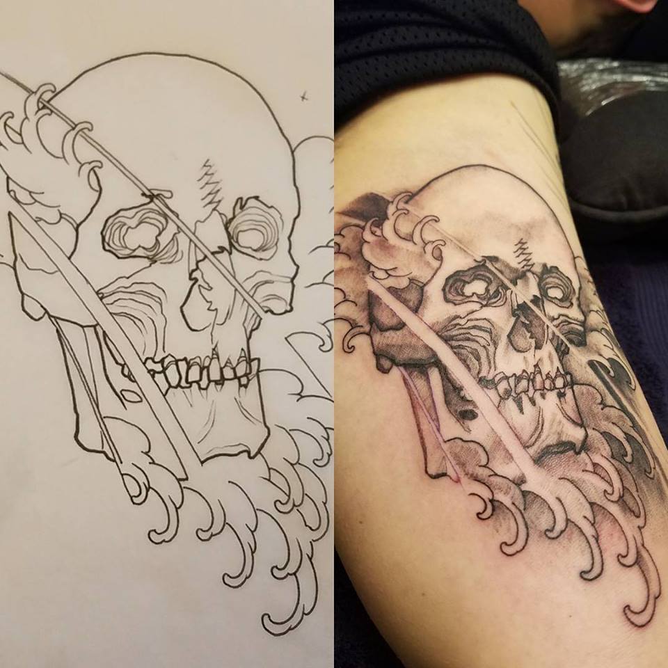 Got the freedom to design this skull