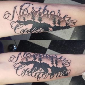 california bear tattoo