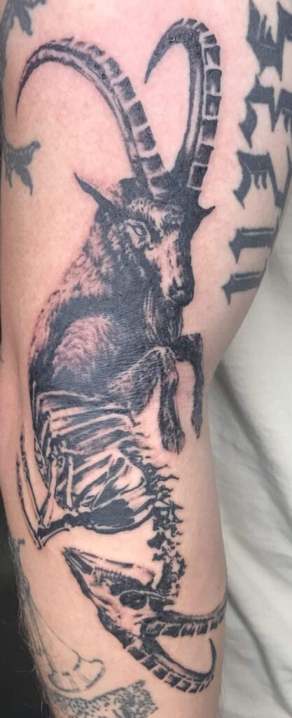 Black goat tattoo McKinleyville ca