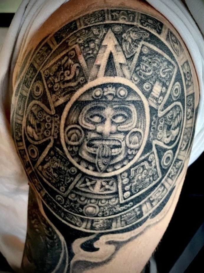 Realistic Aztec tattoo shop Eureka ca