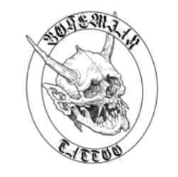 Tattoo studio Eureka California Skulls Bohemian Tattoo logo