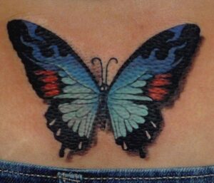 best color tattoo studio arcata ca Butterfly realistic
