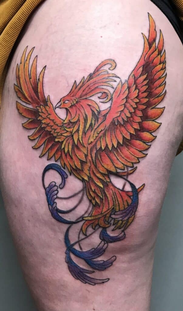 Phoenix tattoo color Eureka ca