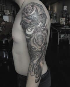 Black and Grey Sleeve Tattoo Arcata Best Artist around